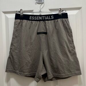 Essentials Fear of God Shorts in Charcoal
